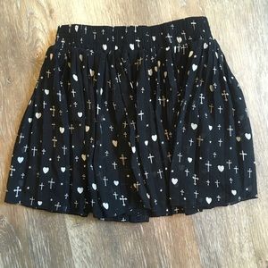 Black patterned small Fun & Flirt Skirt
